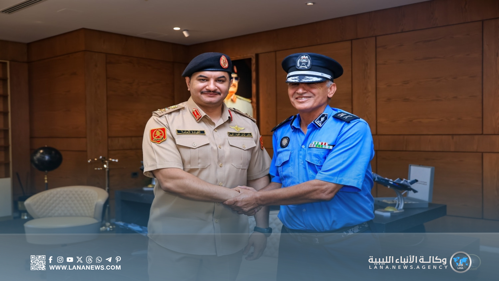 الفريق صدام خليفة يبحث مع رئيس الشرطة القضائية سُبل دعم العمل الأمني