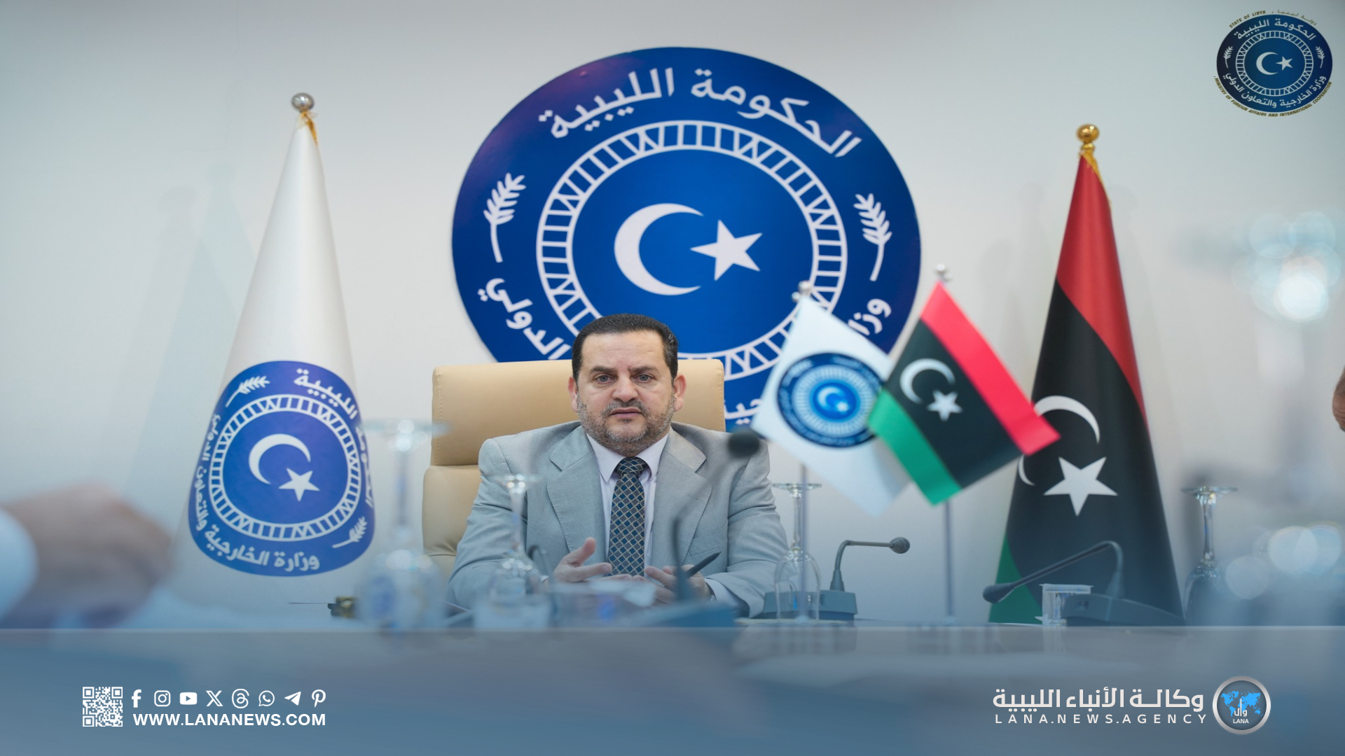 وزير الخارجية يُهنئ الفريق أول صدام خليفة بتكليفه نائبًا للقائد العام