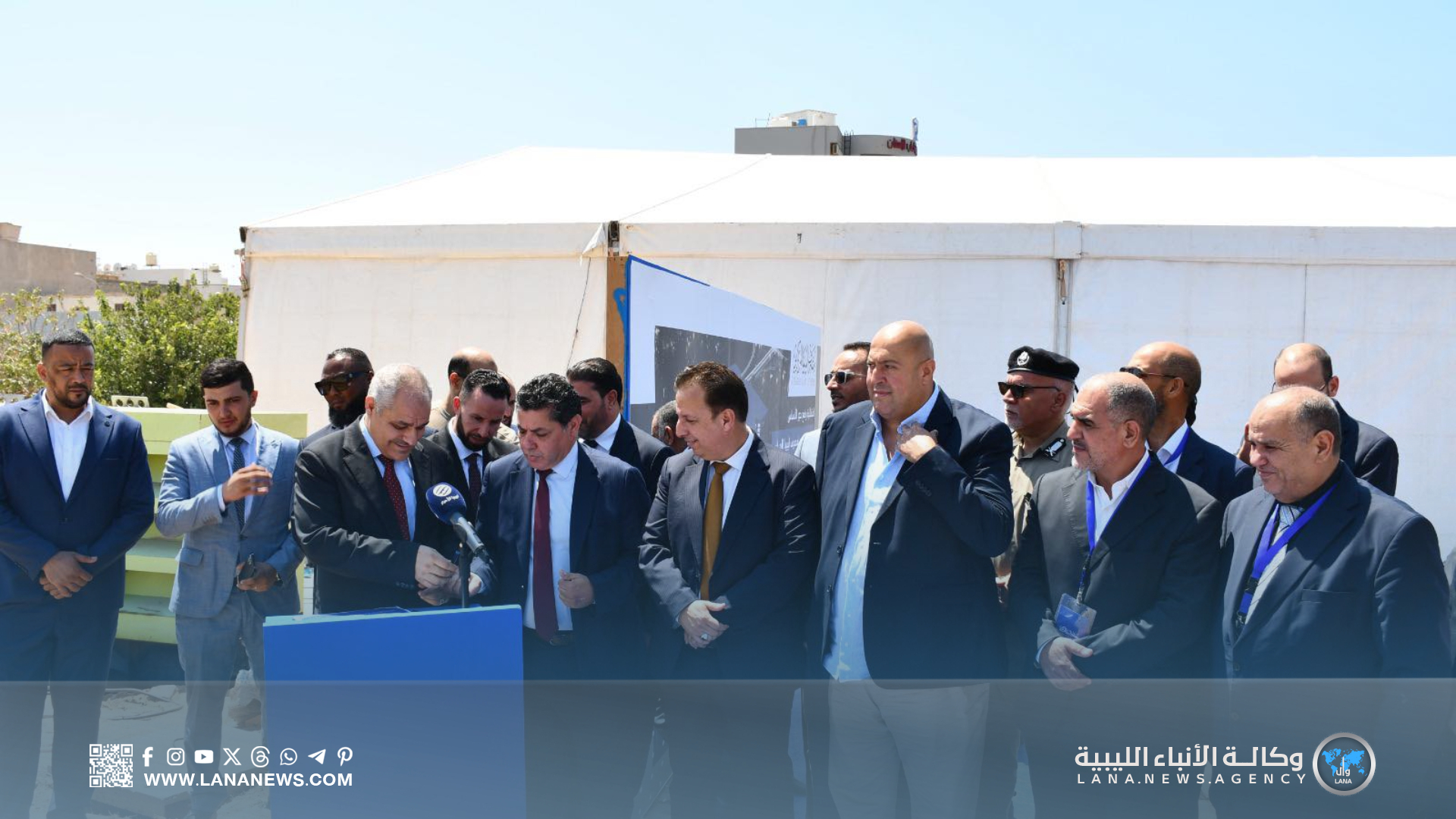 محافظ مصرف ليبيا المركزي يفتتح مبنى المركزي الجديد بقرجي