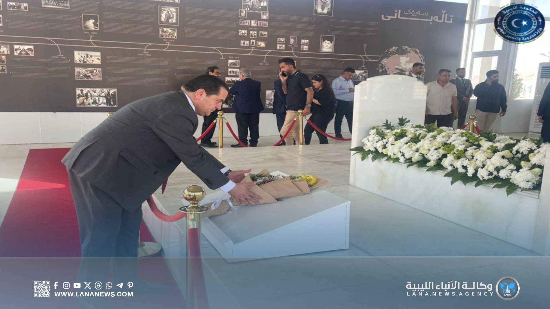 وزير الخارجية يُؤكد تعزيز التعاون مع السليمانية ويزور ضريح جلال طالباني