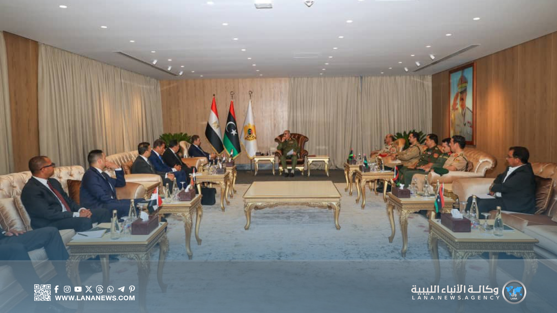 القائد العام يستقبل رئيس المخابرات المصرية لبحث التعاون الأمني المشترك