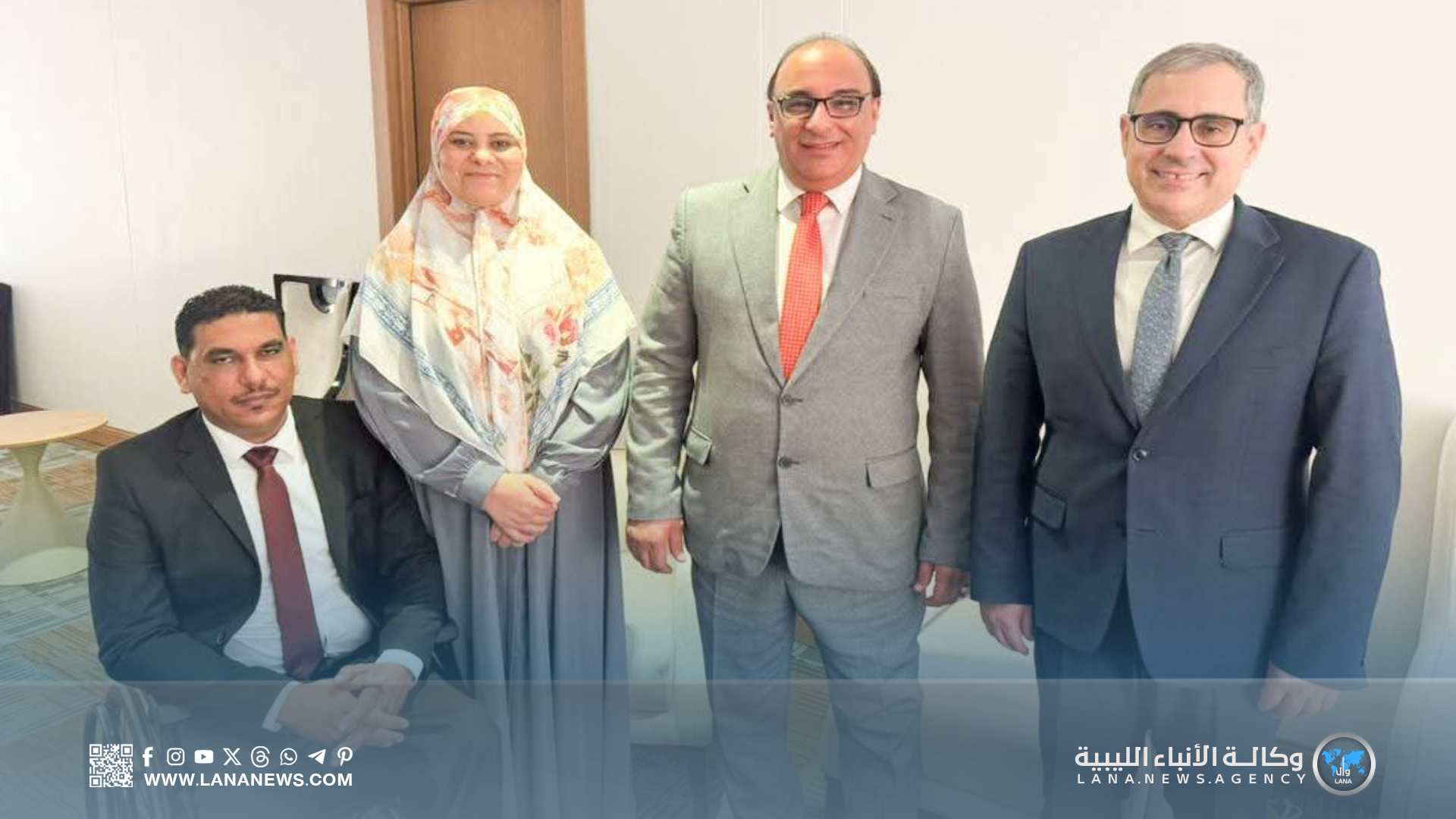 السفير الأمريكي يُشيد بتطوّر مدينة سرت خلال لقاءه مع عميد البلدية