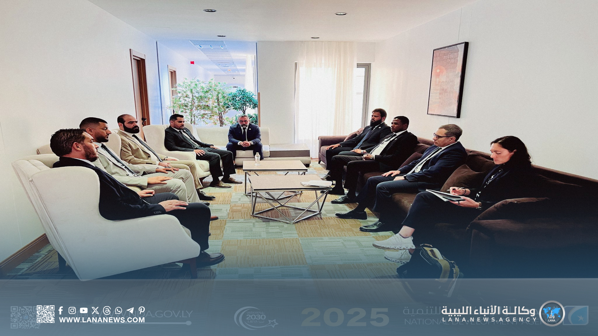 الجهاز الوطني للتنمية والسفارة الأمريكية يبحثان آفاق التعاون الاقتصادي والتجاري