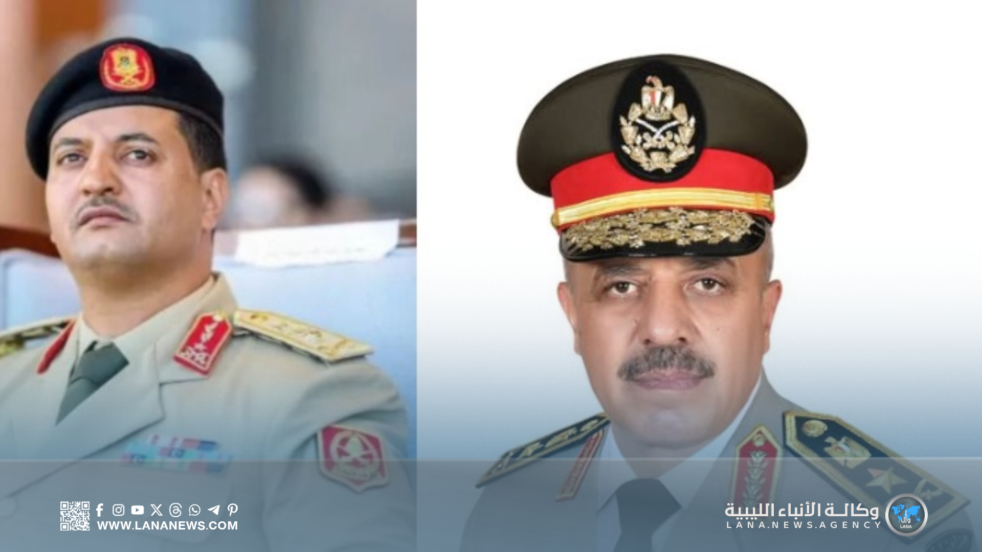 رئيس أركان مصر يهنئ خالد حفتر بتوليه رئاسة أركان الجيش الليبي