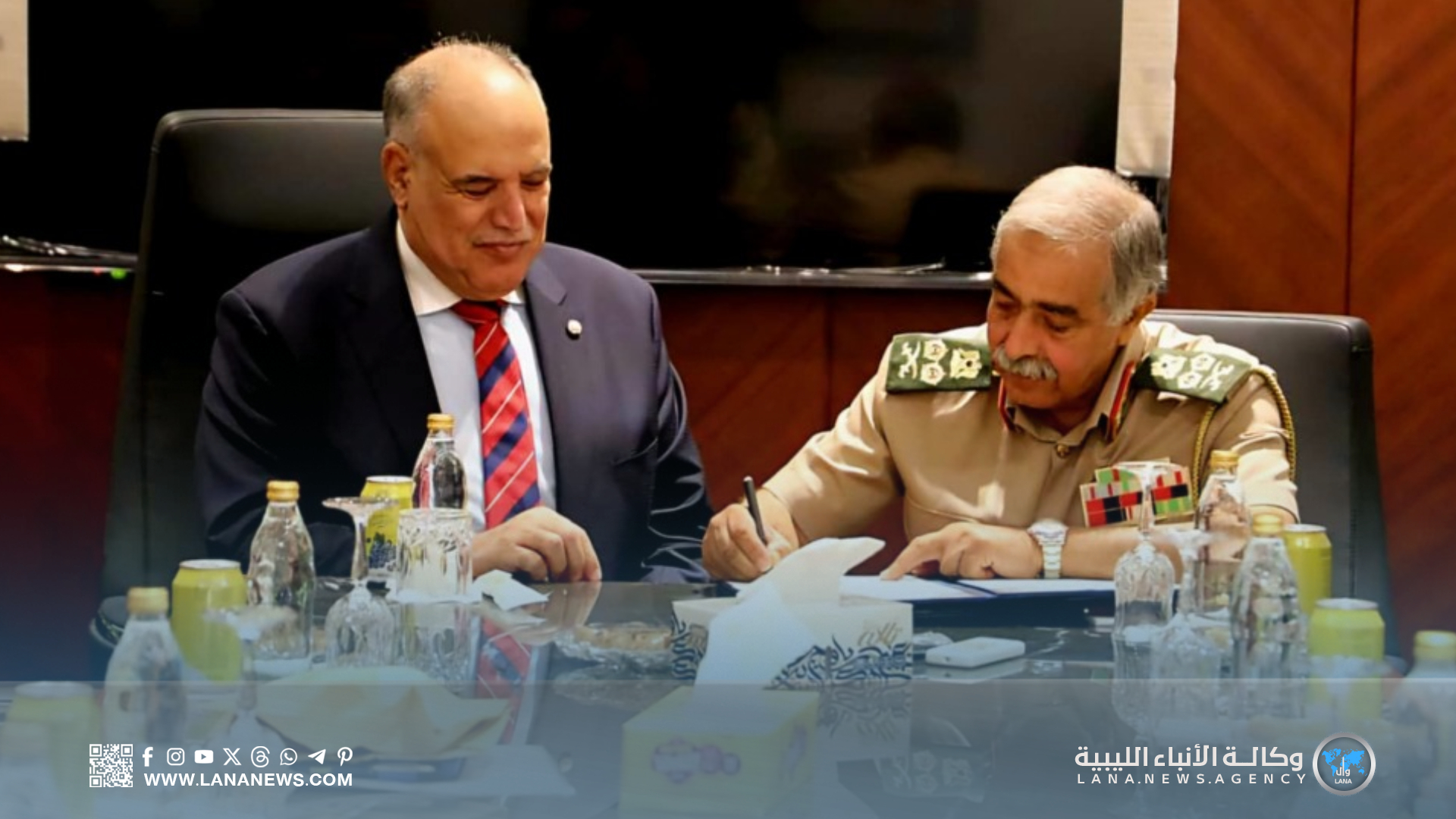 بوشناف يسلم رسميا للناظوري مهام مستشار الأمن القومي الليبي