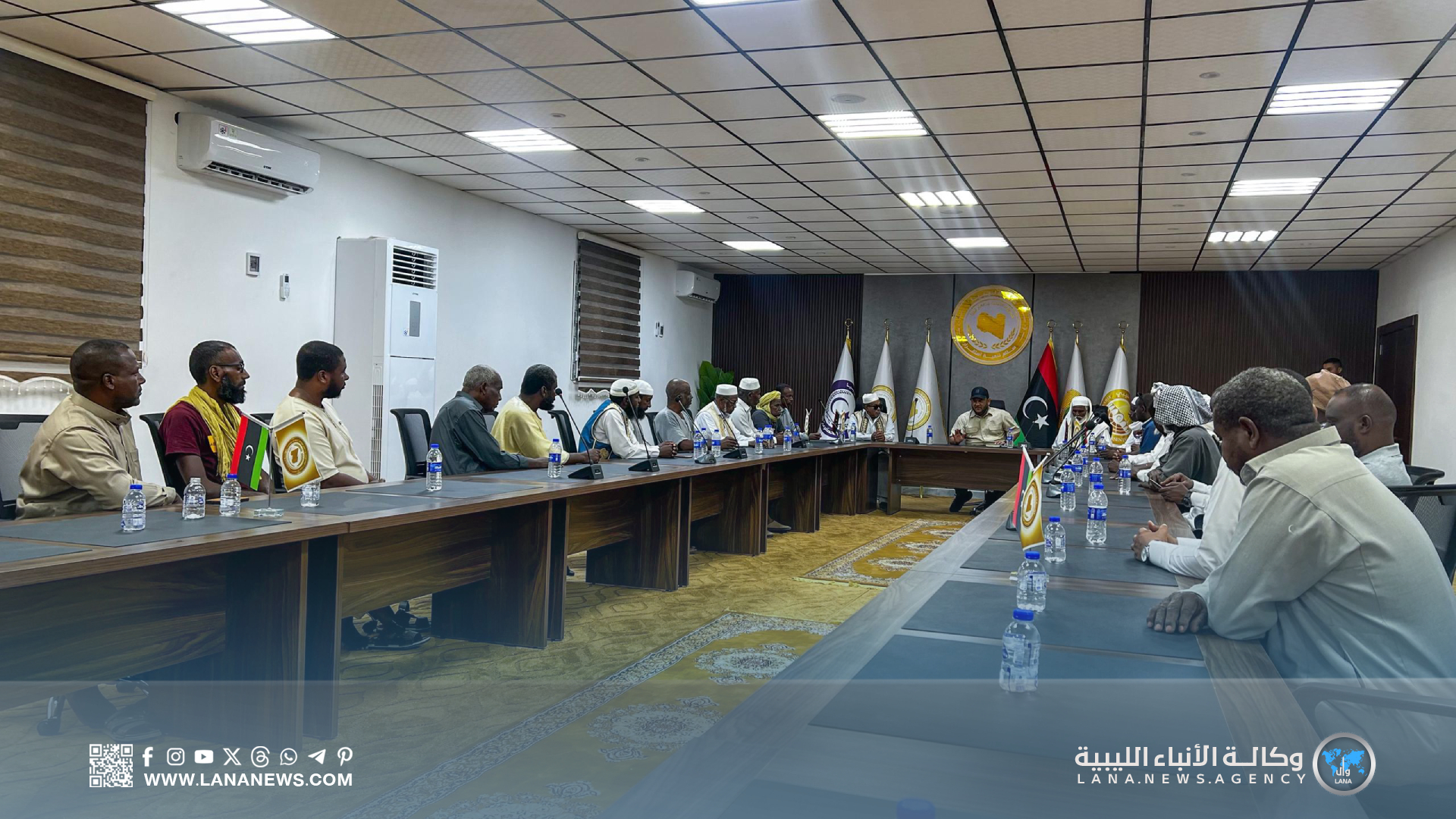 اجتماع تحضيري في مرزق لتسليم المنازل المتضررة بإشراف صندوق إعادة الإعمار
