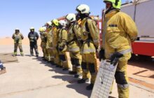 اختتام دورة تدريبية في مجال مكافحة الحرائق بحقل الشرارة النفطي