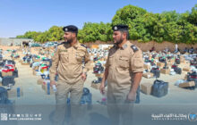 توزيع مساعدات على لاجئي السودان بالكفرة بإشراف الغرفة الأمنية