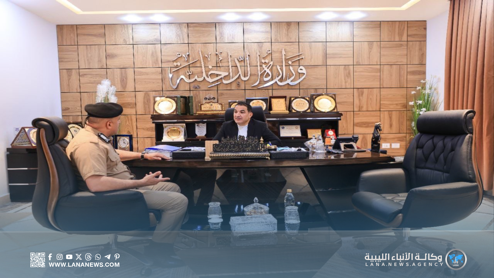 وزير الداخلية يبحث تعزيز الأمن ودعم مديرية أمن سرت