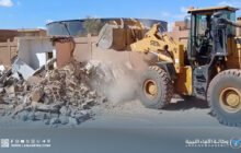 تعزيز التنظيم العمراني بإزالة المباني العشوائية في القرضة الشاطئ