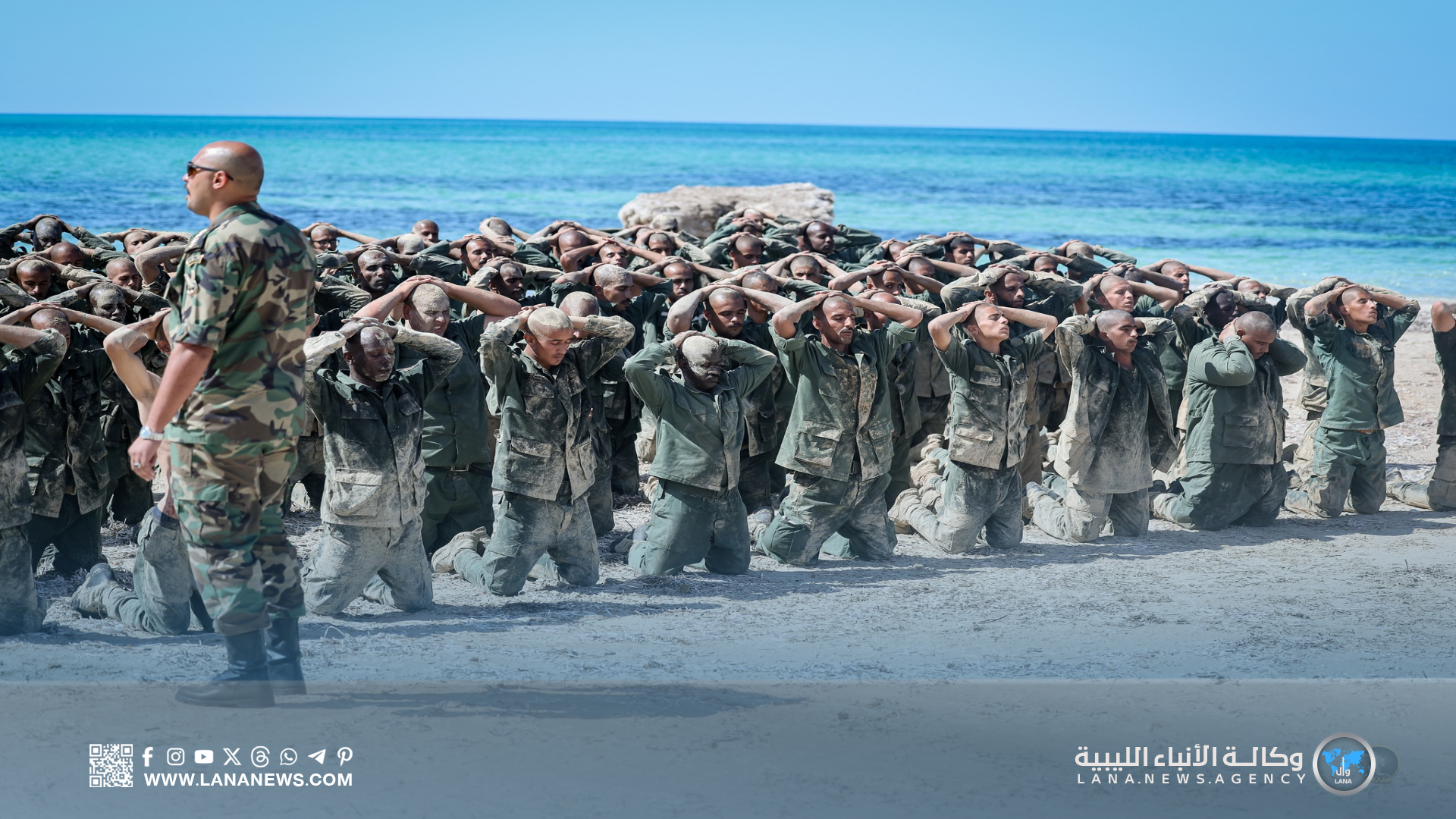 تدريبات ميدانية في مدينة المشير خليفة حفتر العسكرية لرفع الجاهزية القتالية