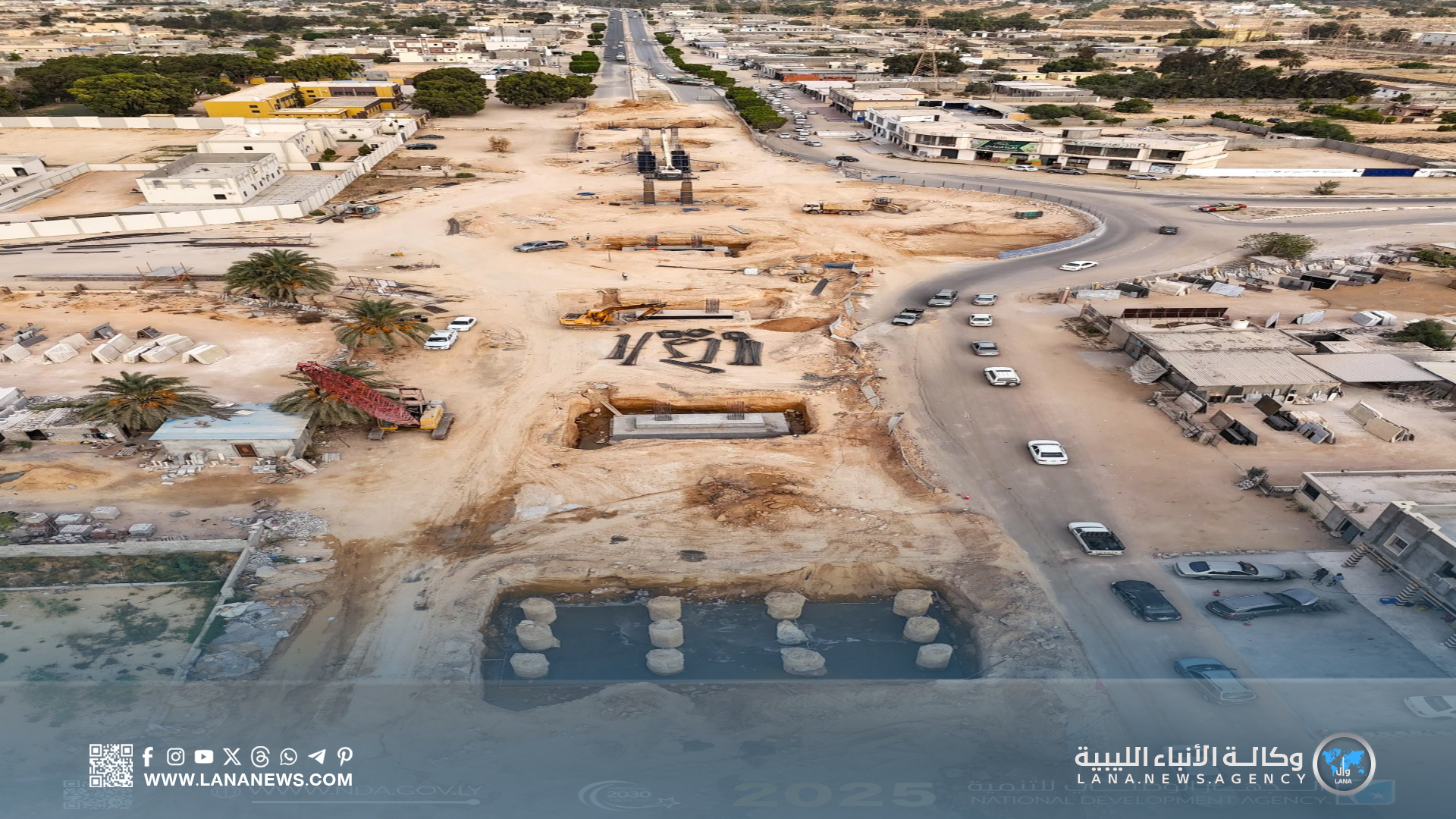 تسارع وتيرة العمل في مشروع جسر 