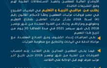 وزارة التعليم تشرع في حصر الفروقات المالية للمعلمين