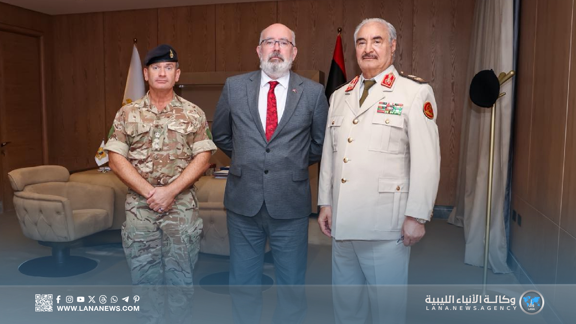 القائد العام يستقبل سفير المملكة المتحدة لدى ليبيا