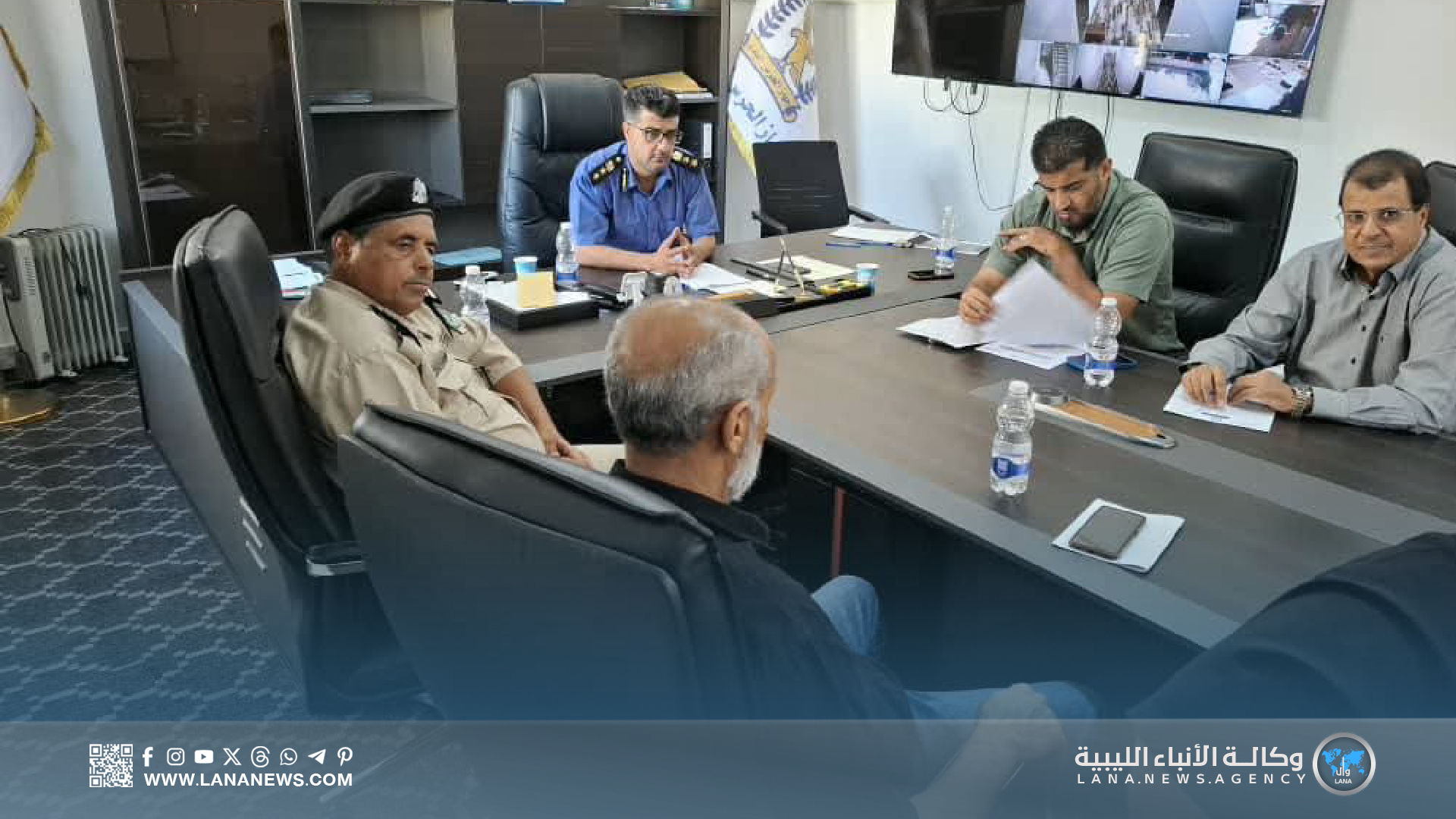 الحرس البلدي بسرت يناقش الالتزام بالقوانين في المحاجر