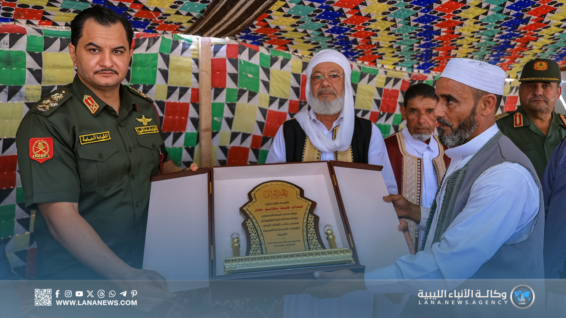 نائب القائد العام يزور أم القنديل ويثمن دعم قبيلة الحسون