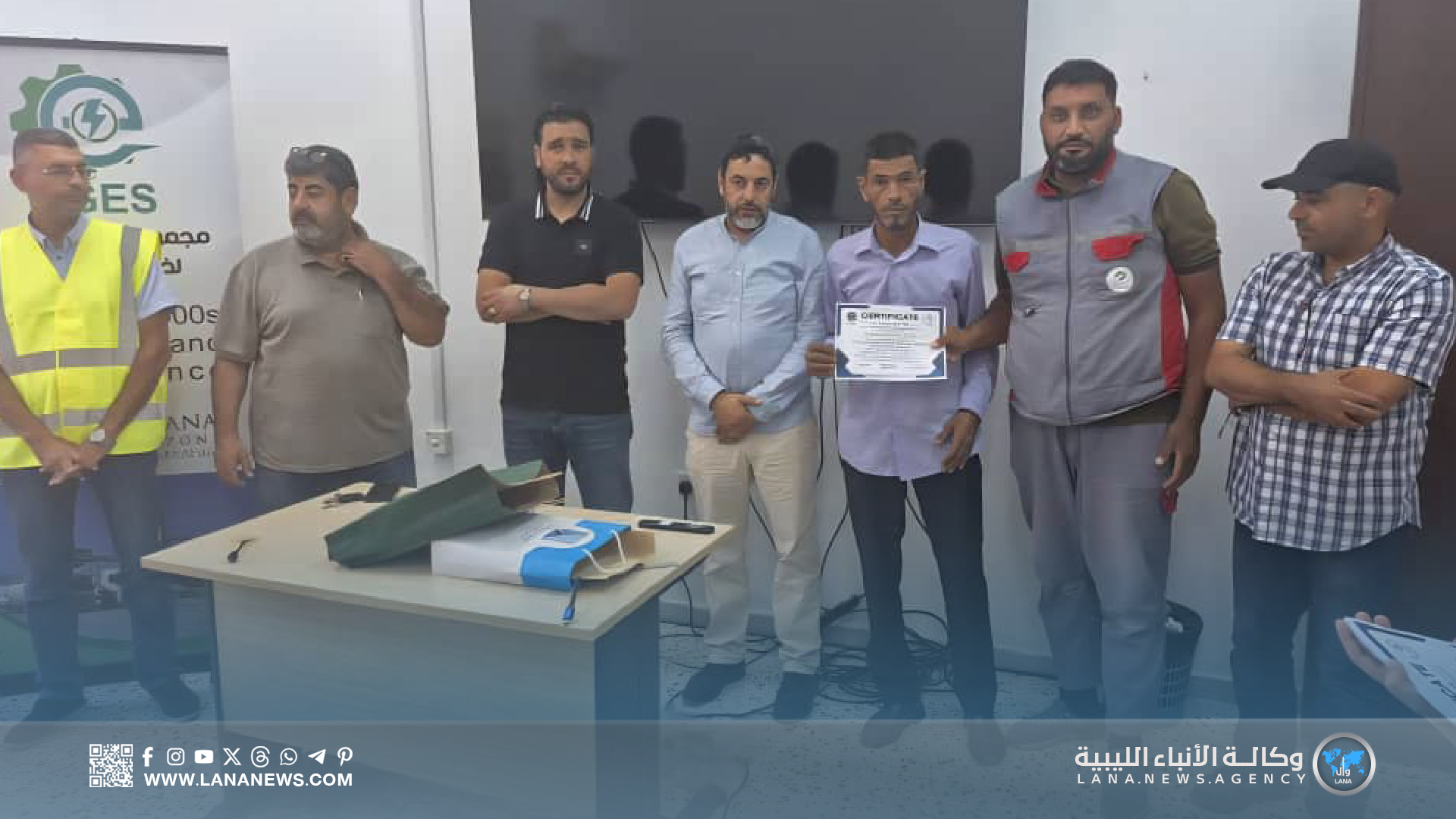 اختتام دورة تدريبية لتشغيل آلات شفط الأسمنت الحديثة بميناء الحرة جليانة
