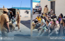 ضبط مهاجرين غير شرعيين على الطريق الصحراوي بين إجدابيا وطبرق