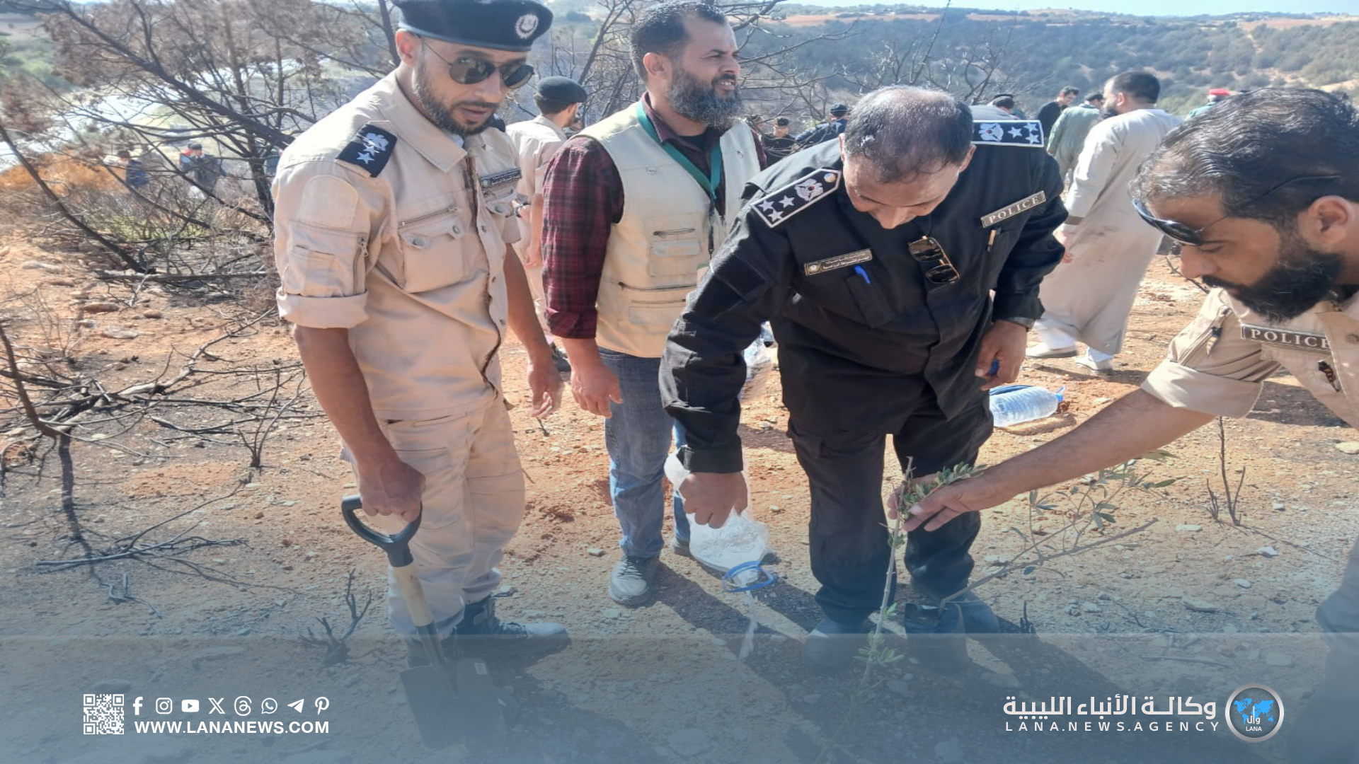 جهاز الشرطة الزراعية يُشارك في مبادرة لإعادة تأهيل الغابات بوادي الكوف