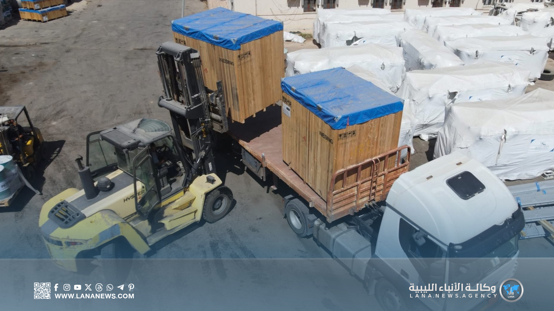 صرف محول جديد لتعزيز شبكة الكهرباء بمدينة طبرق