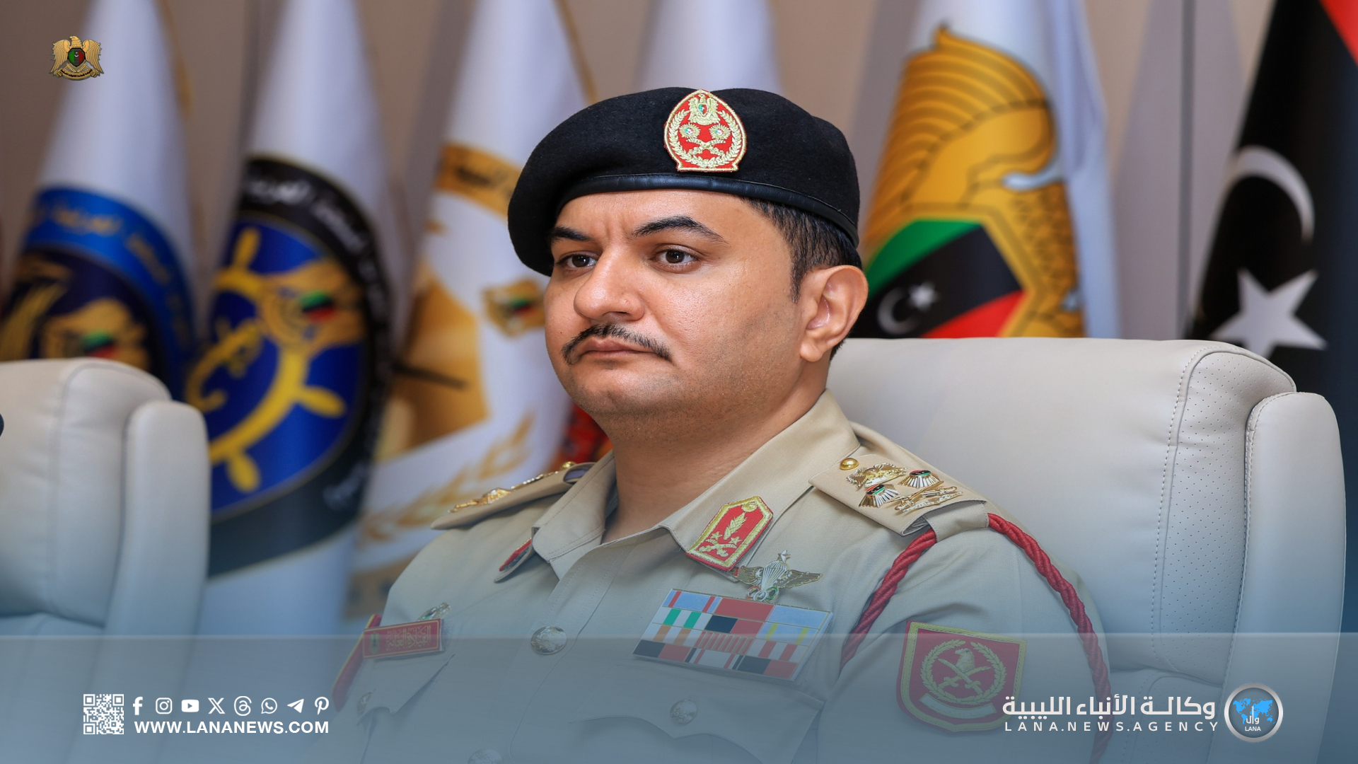 نائب القائد العام يختتم جولته في المنطقة الوسطى بزيارة مدينة سرت