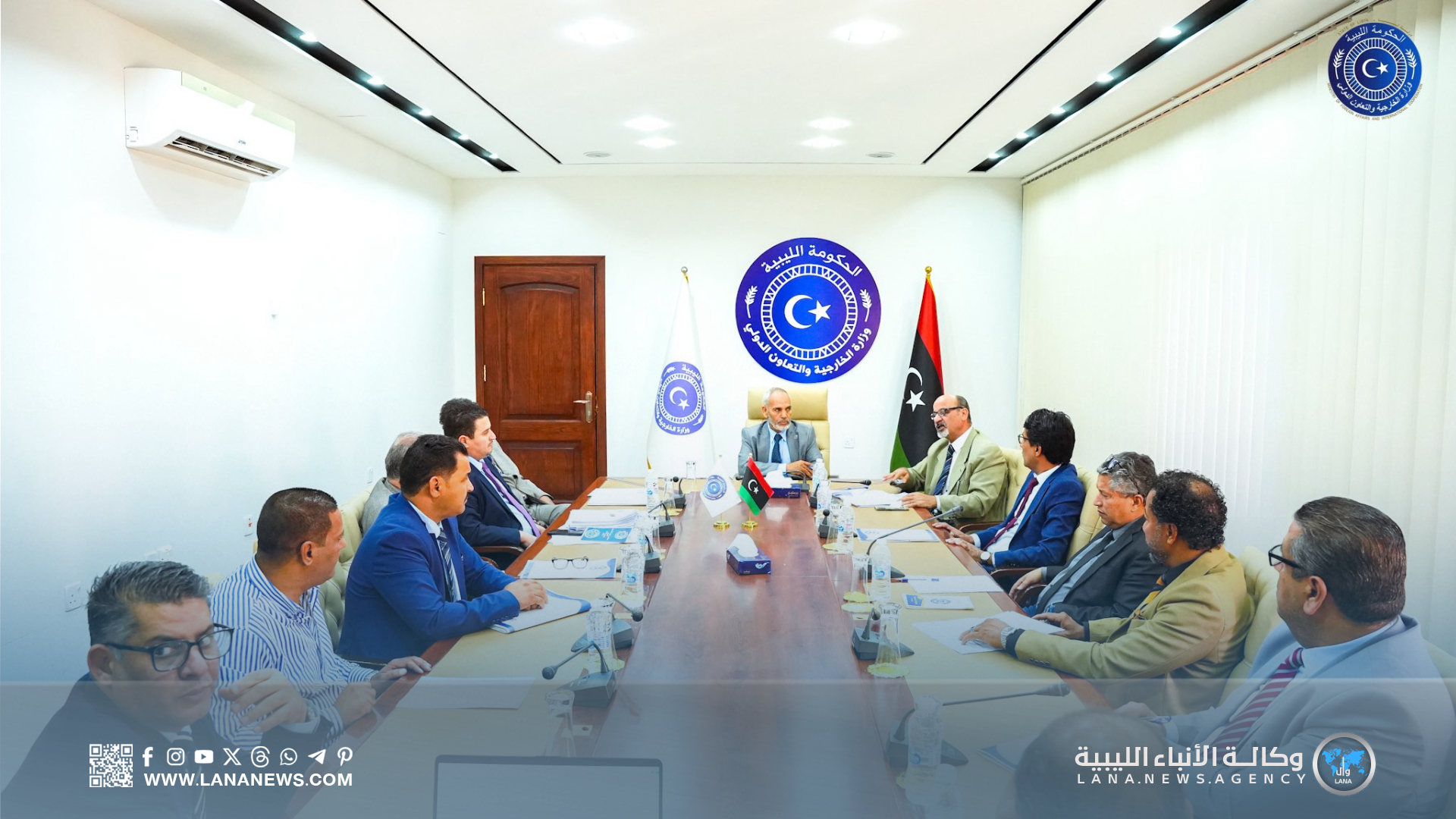 الخارجية الليبية تستعرض تقارير الحدود والتعاون الدولي في اجتماع بنغازي