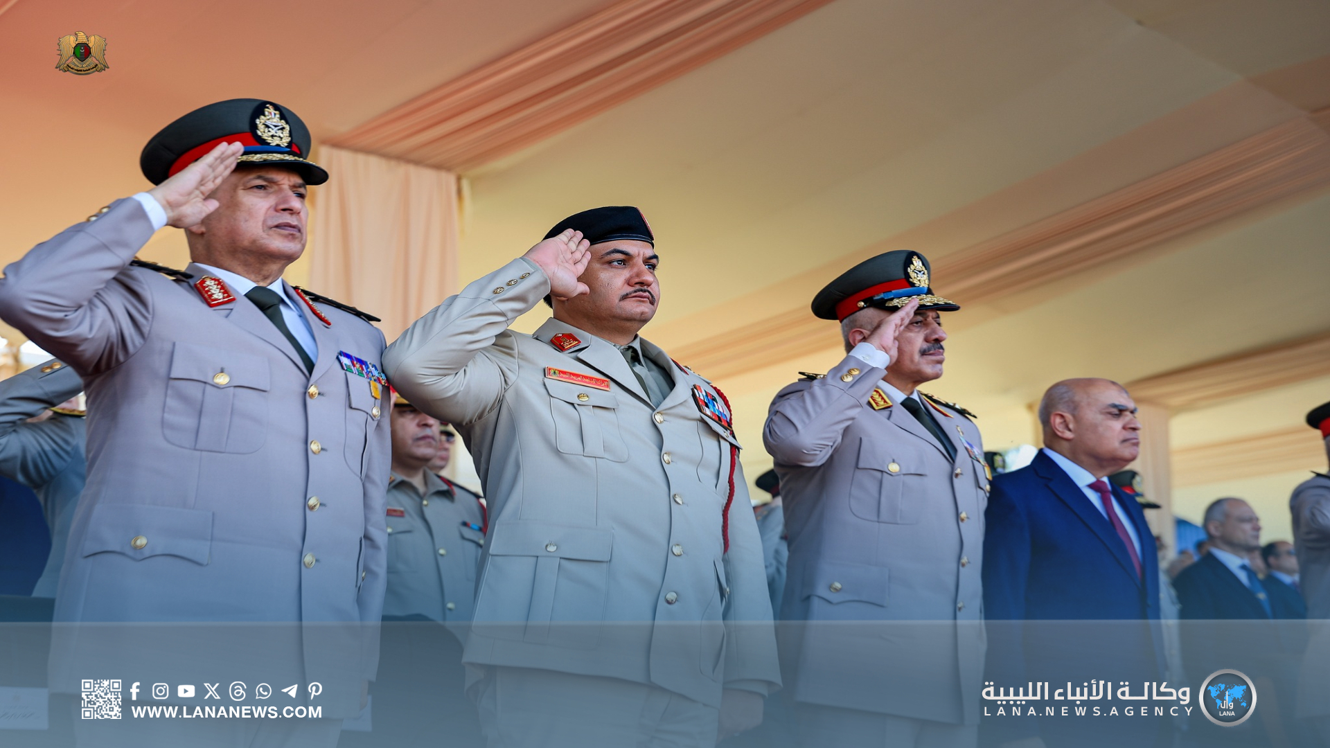 نائب القائد العام يُشارك في تخريج ضباط ليبيين من الكليات العسكرية المصرية