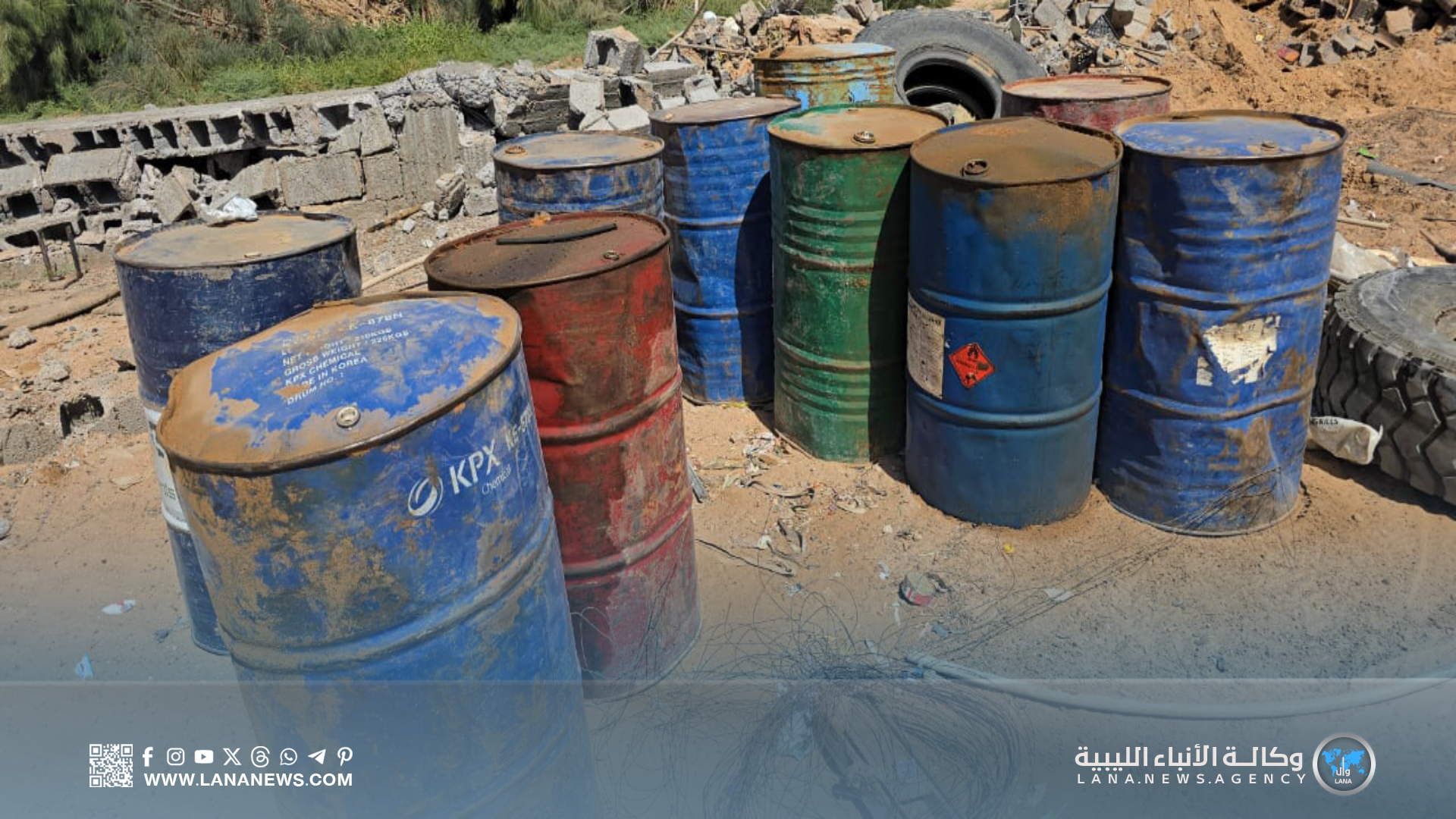 ضبط شحنة وقود مُهّربة وإزالة نُقطة تهريب جنوب سبها