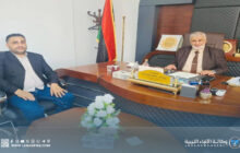 وزير الزراعة يبحث استئناف العمل في مشروع النخيل والزيتون بسرت