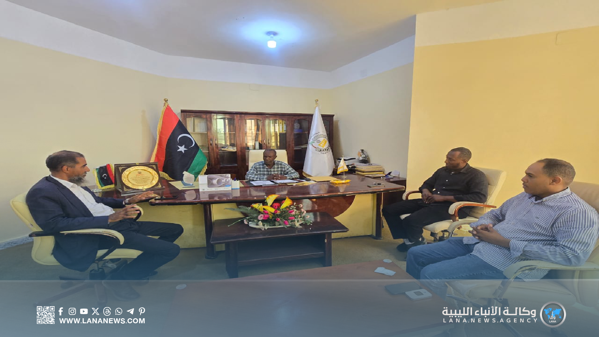 المؤسسة الليبية للإعلام تبحث تفعيل دور الإعلام والإذاعات المحلية في تراغن