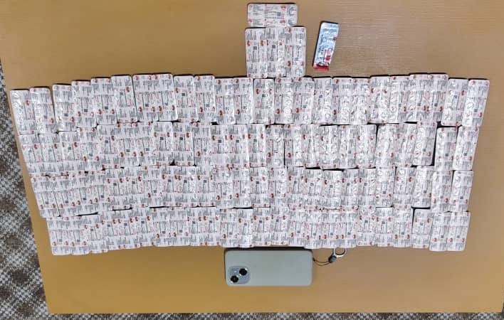 البحث الجنائي بالجفرة يضبط 1000 قرص من المؤثرات العقلية