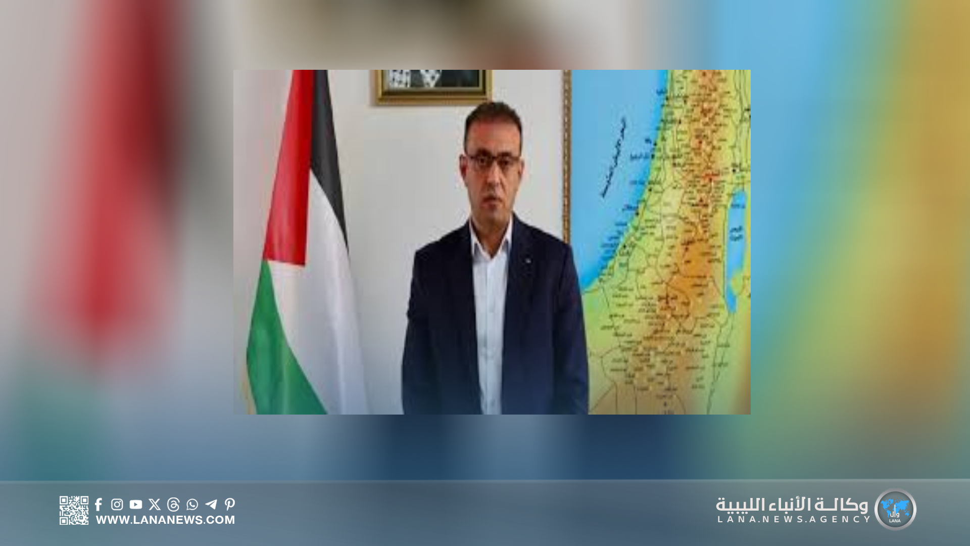 سفير فلسطين للأنباء الليبية: نشيد بدعم ليبيا المستمر لفلسطين