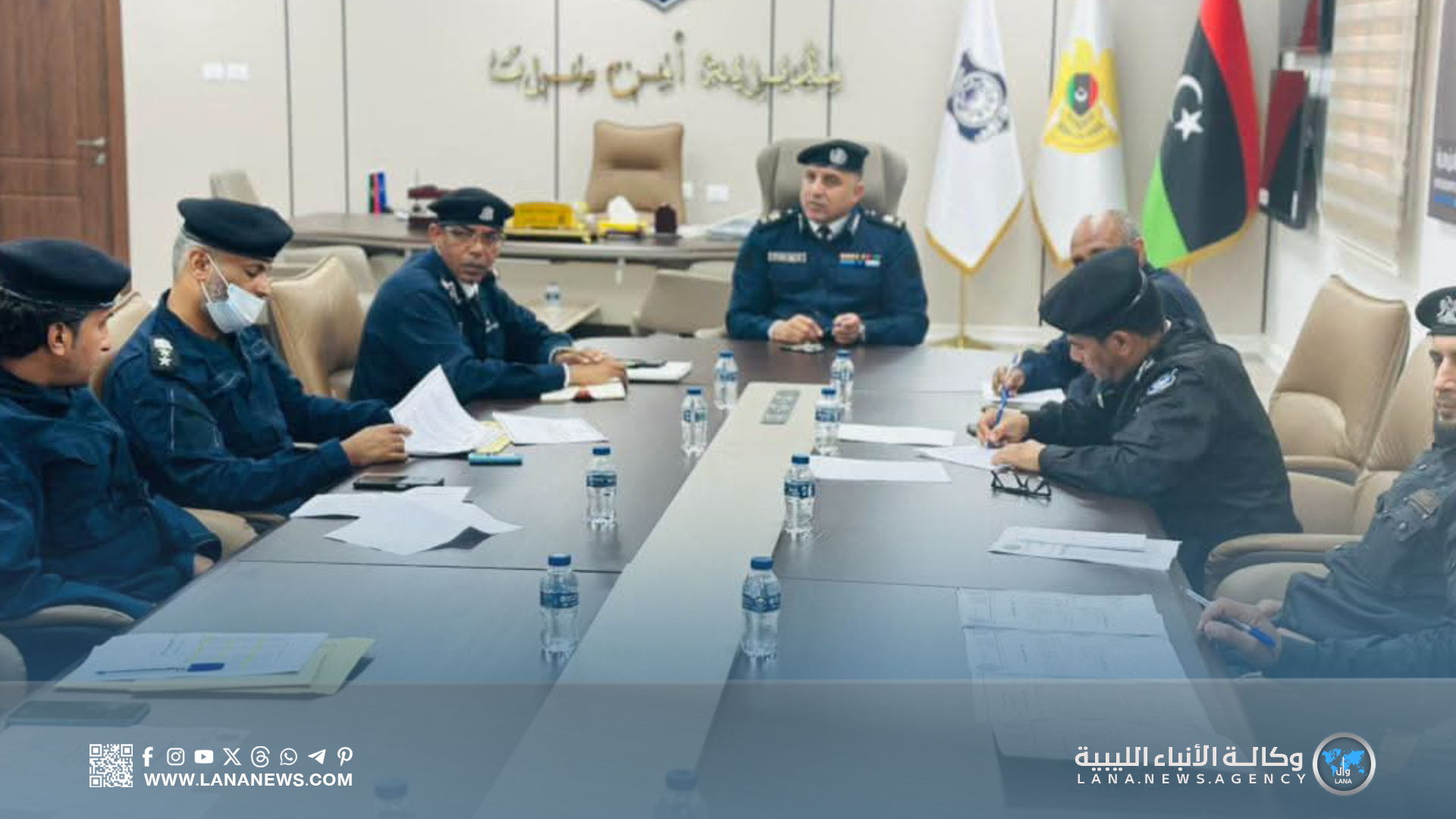 مدير أمن سرت يبحث تطوير الأداء الأمني بمراكز الشرطة