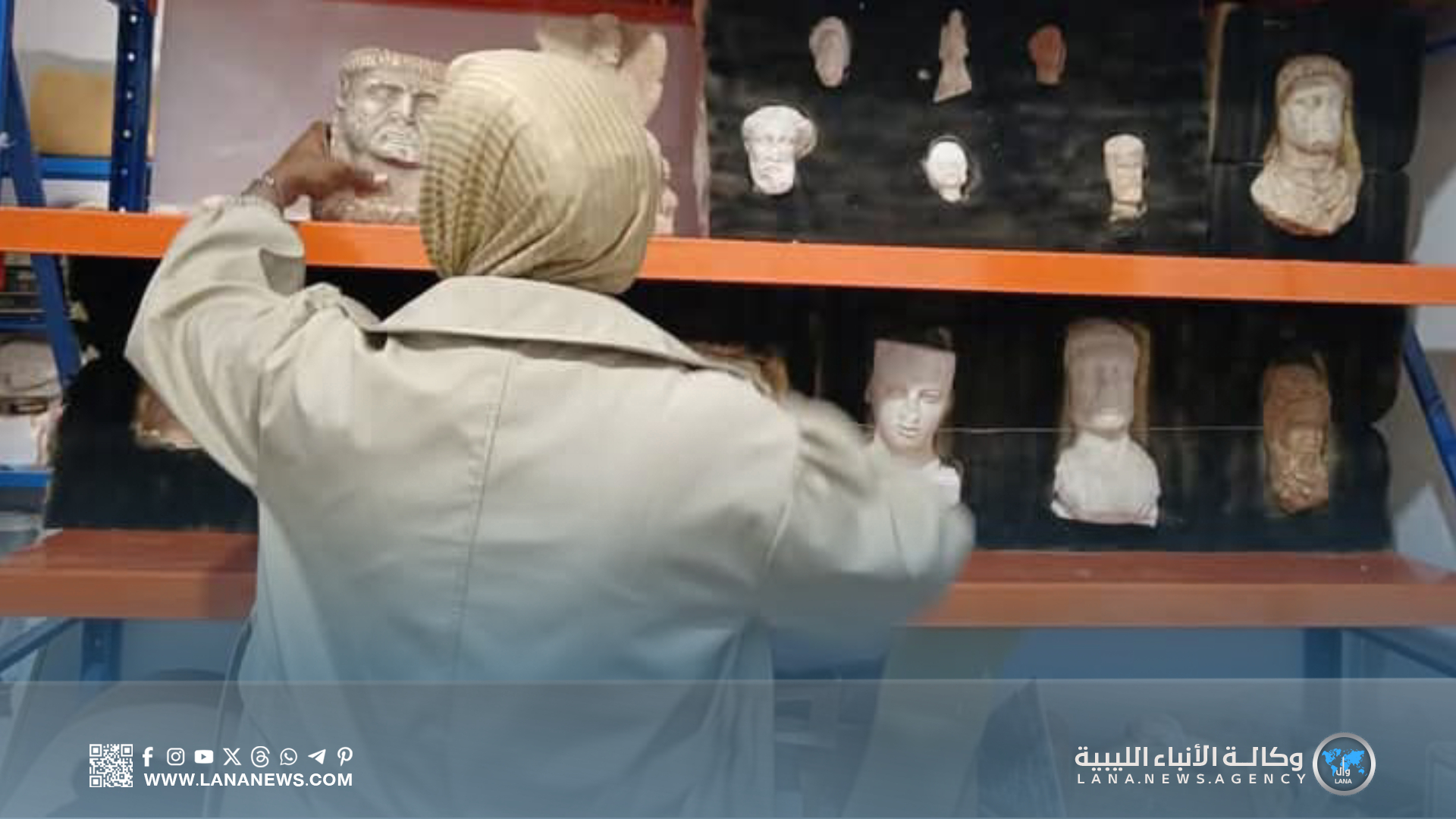 مراقبة آثار بنغازي تُواصل جهود حفظ وصيانة المقتنيات الأثرية