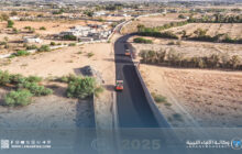 سرت تشهد تقدم أعمال طريق الطويلة لتحسين البنية التحتية