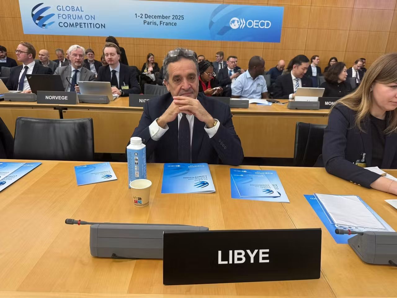 ليبيا تشارك في الاجتماع السنوي لمنظمة التعاون الاقتصادي في باريس