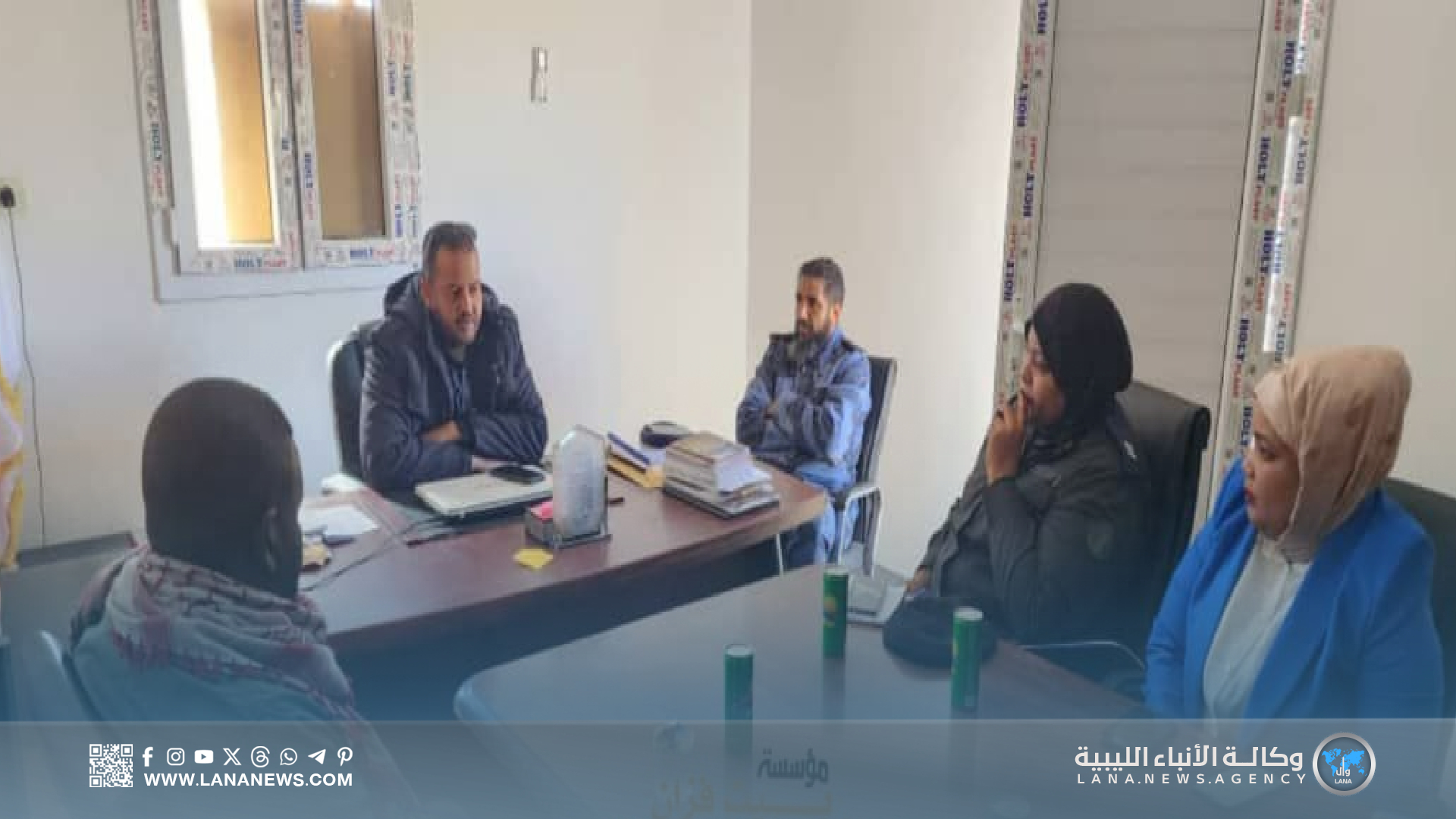 بيت فزان ومعهد الشرطة يناقشان مبادرة عطاء