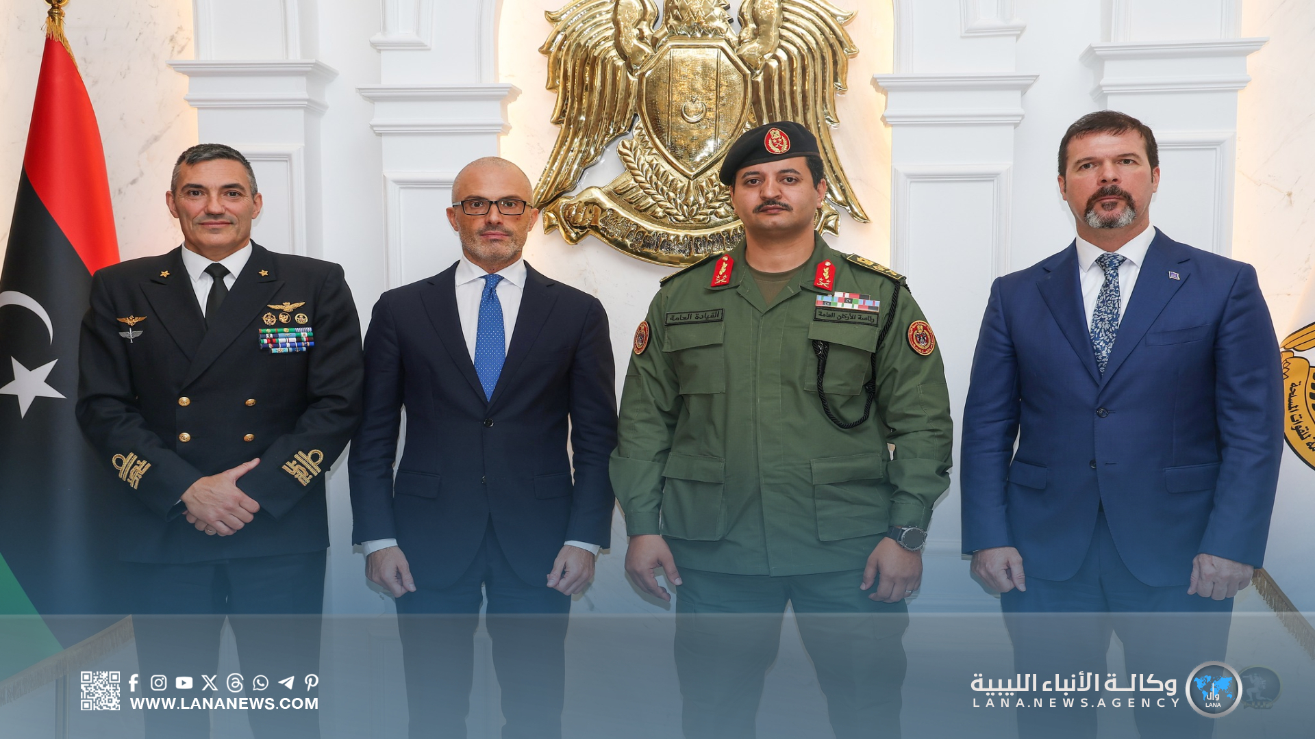 رئيس الأركان والاتحاد الأوروبي يبحثان التعاون في تأمين الحدود وملف الهجرة