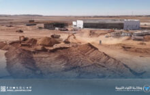 تواصل أعمال إنشاء موقف السيارات الجديد بمطار سبها الدولي