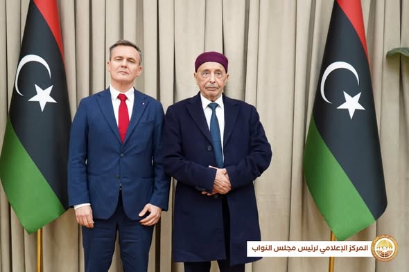 رئيس مجلس النواب يستقبل سفيري المملكة المتحدة وفرنسا لدى ليبيا
