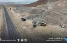 الطريق الدولي سرت – سوكنة – سبها يُحقق تقدمًا كبيرًا ضمن رؤية 2030