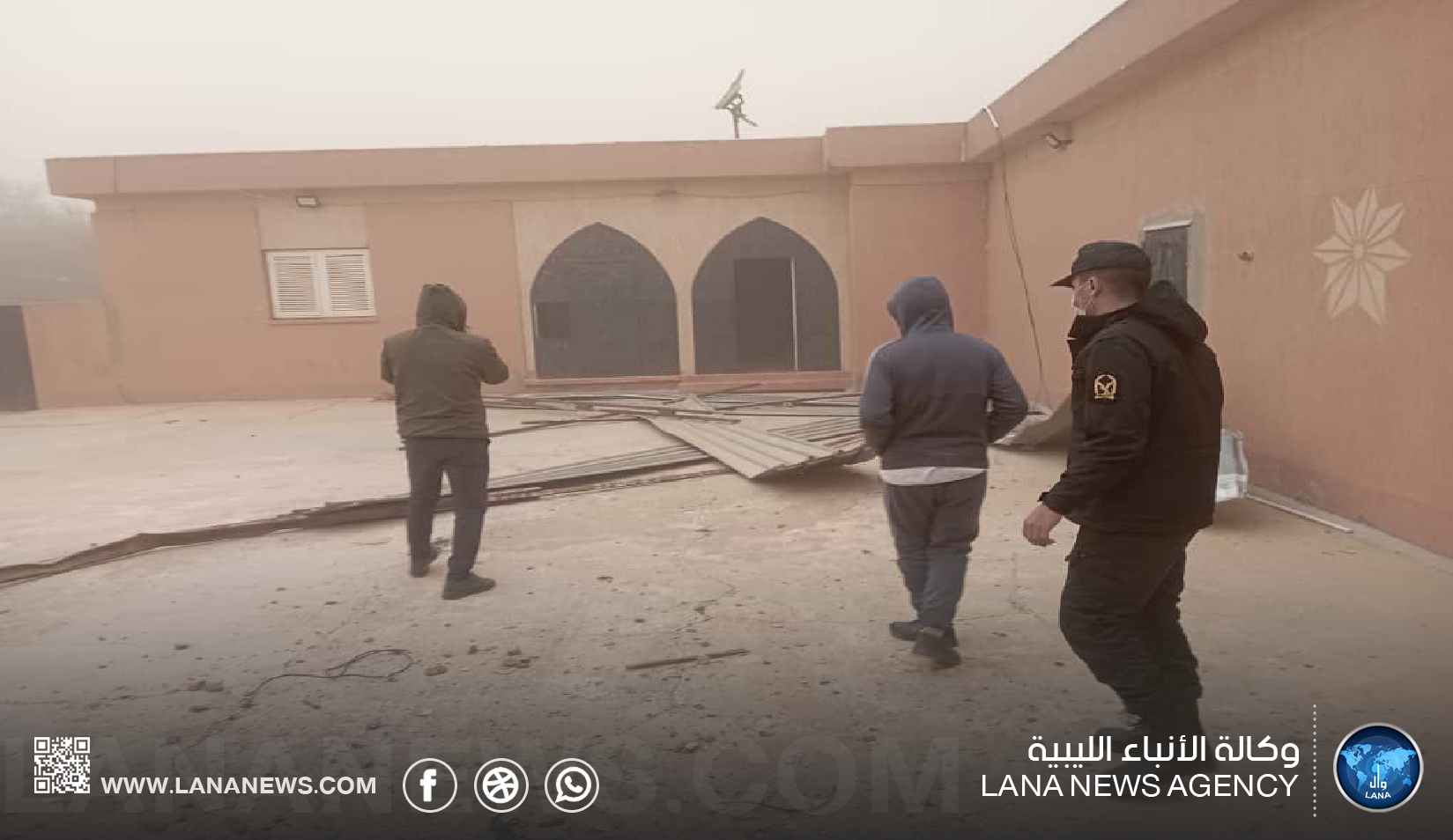 الليبية للإغاثة تقيّم أضرار العاصفة في الأبيار والمليطانية وتباشر بإجلاء المتضررين