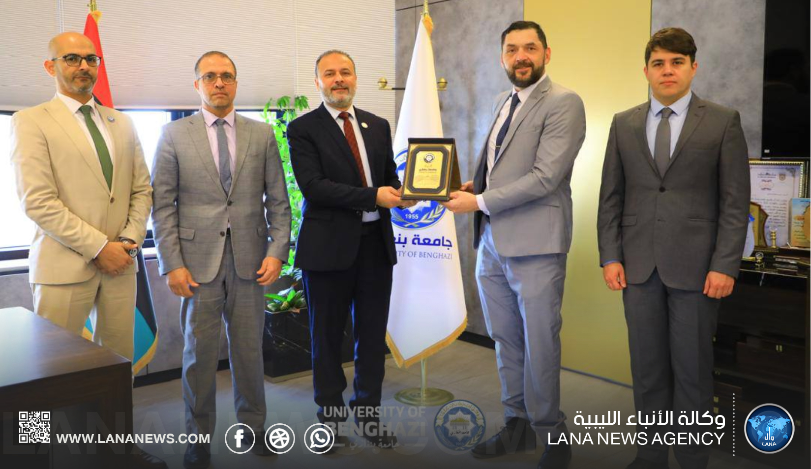 جامعة بنغازي والبيت الثقافي الروسي يتفقان على إطلاق برنامج تبادل طلابي