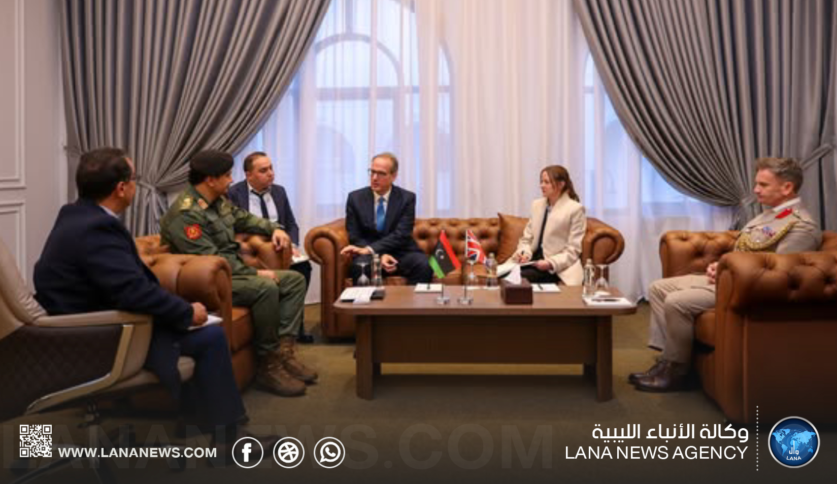نائب القائد العام للقوات المسلحة يلتقي سفير المملكة المتحدة بليبيا