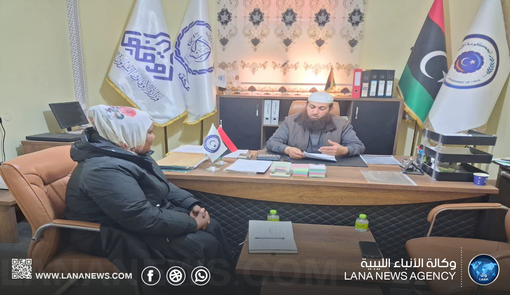 بيت فزّان والزكاة بسبها يبحثان توحيد قواعد بيانات الأسر المحتاجة