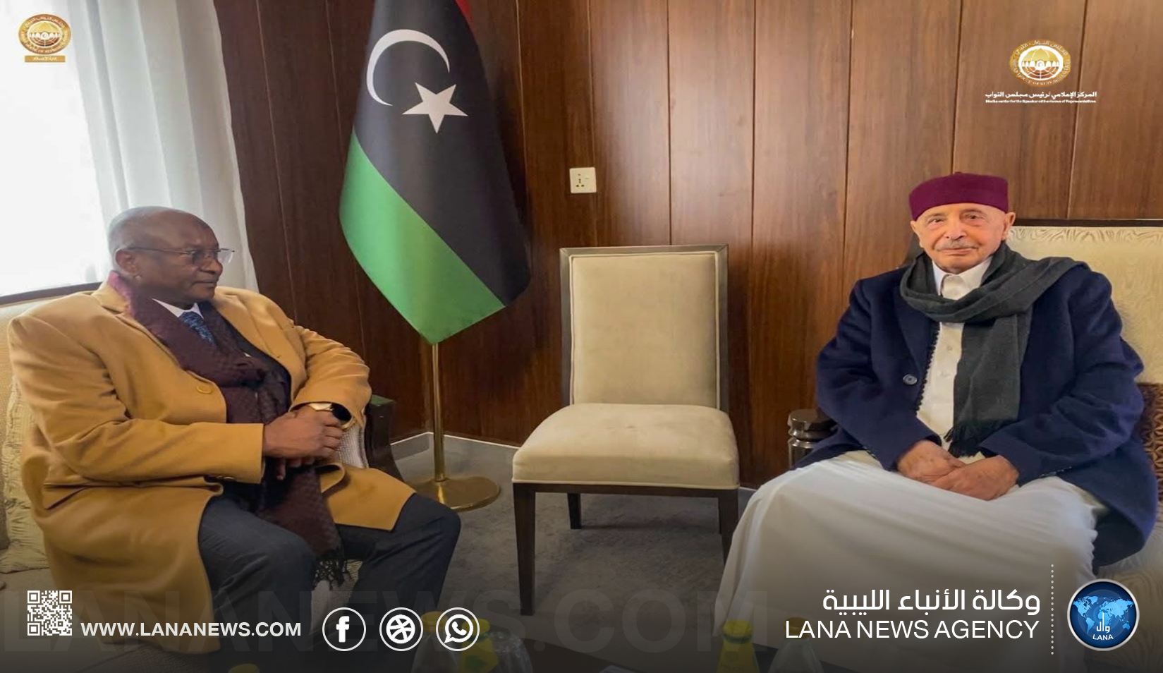 رئيس مجلس النواب يلتقي بسفير تشاد لتعزيز التعاون الثنائي