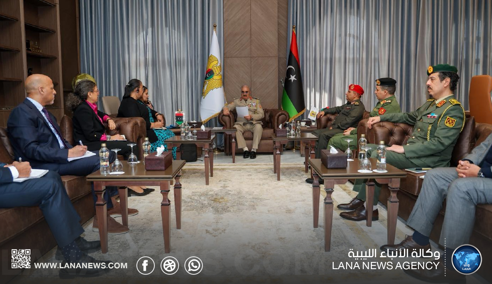 القائد العام يؤكد دعمه لمساعي الأمم المتحدة لإجراء الانتخابات