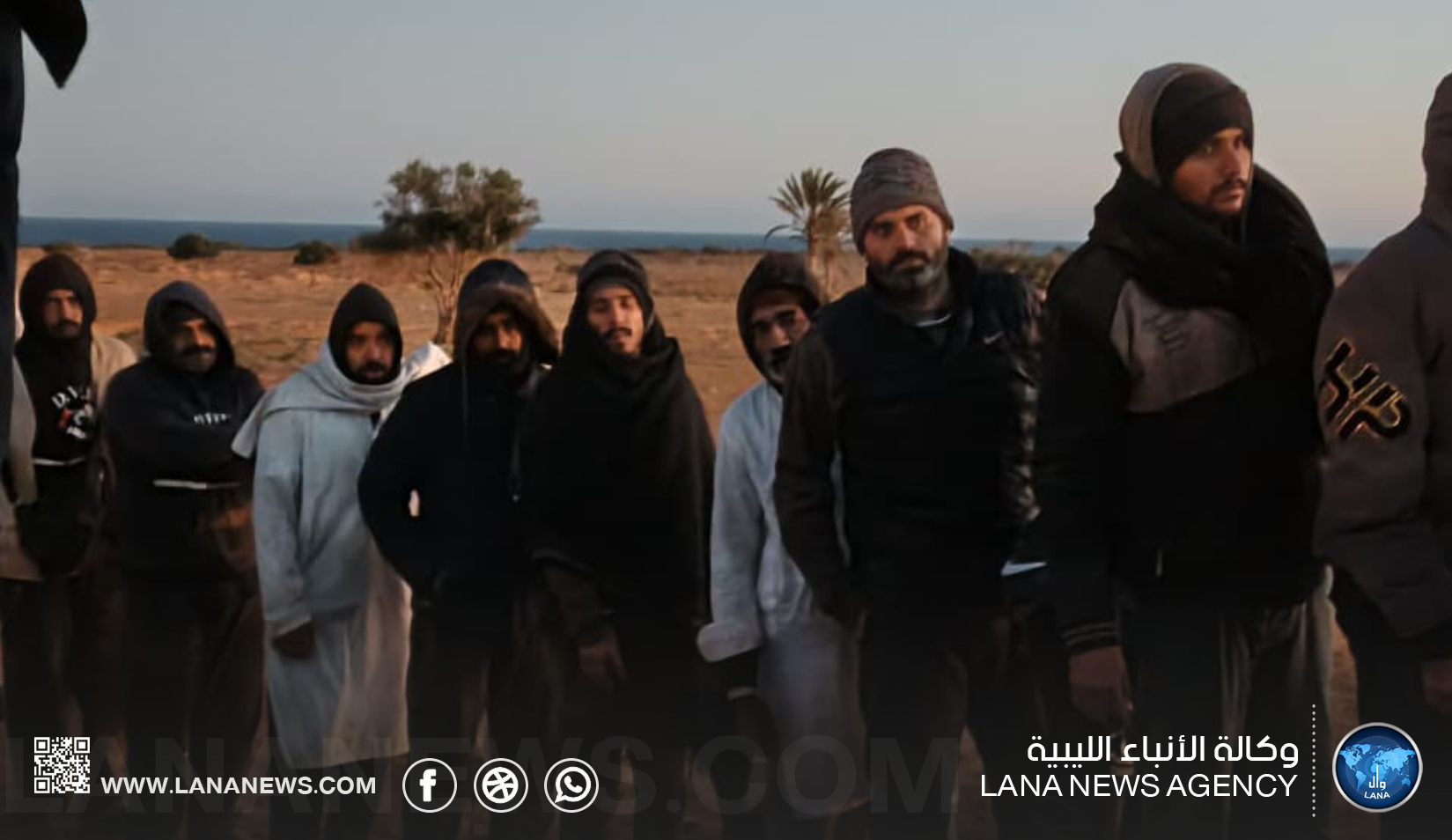 أمن السواحل يضبط مهاجرين شرق سرت