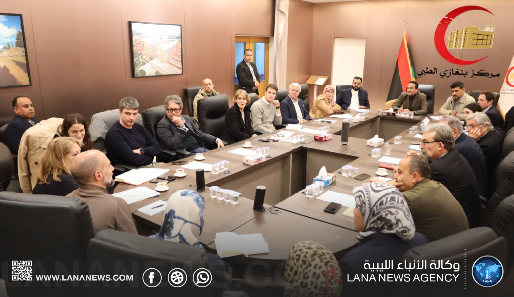 شراكة إيطالية تدعم تطوير الخدمات بمركز بنغازي الطبي