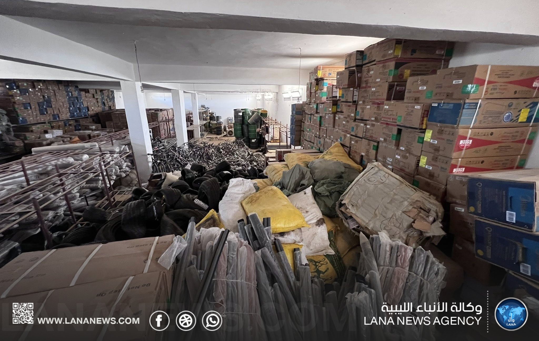 جهاز المباحث الجنائية يصادر بضائع مهربة بمنفذ رأس جدير